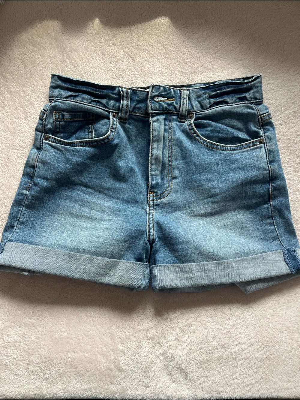 O'Neill Light Blue Cuffed Denim Shorts